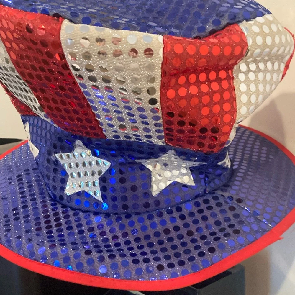 Patriotic Sequin Party Hat